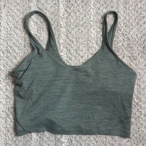 Lululemon Align Tank Top Heathered Tidewater Teal sz 12 EUC